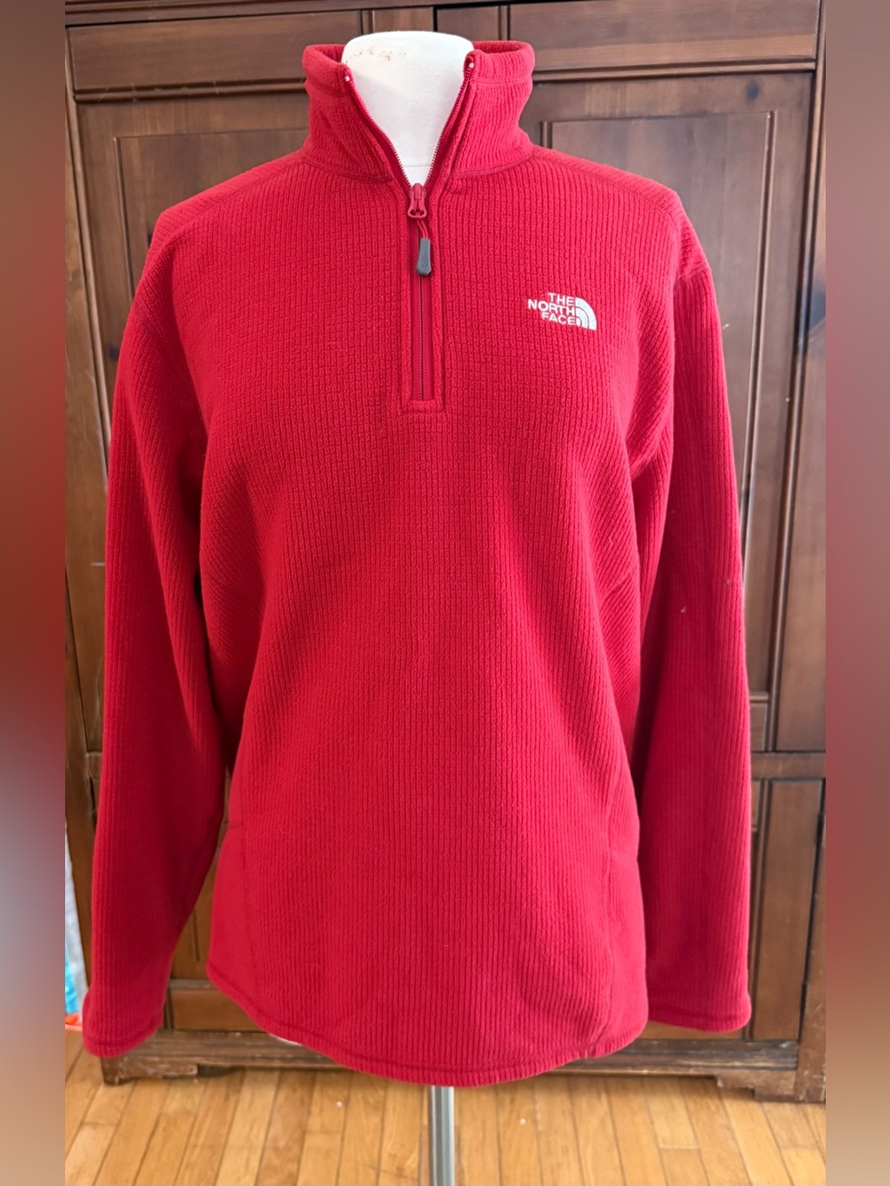 The North Face Red Quarter-Zip Fleece Pullover